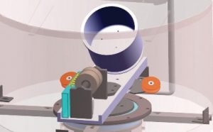 Figure 2: Interior of a Dual-Axis Centrifugal Mixer